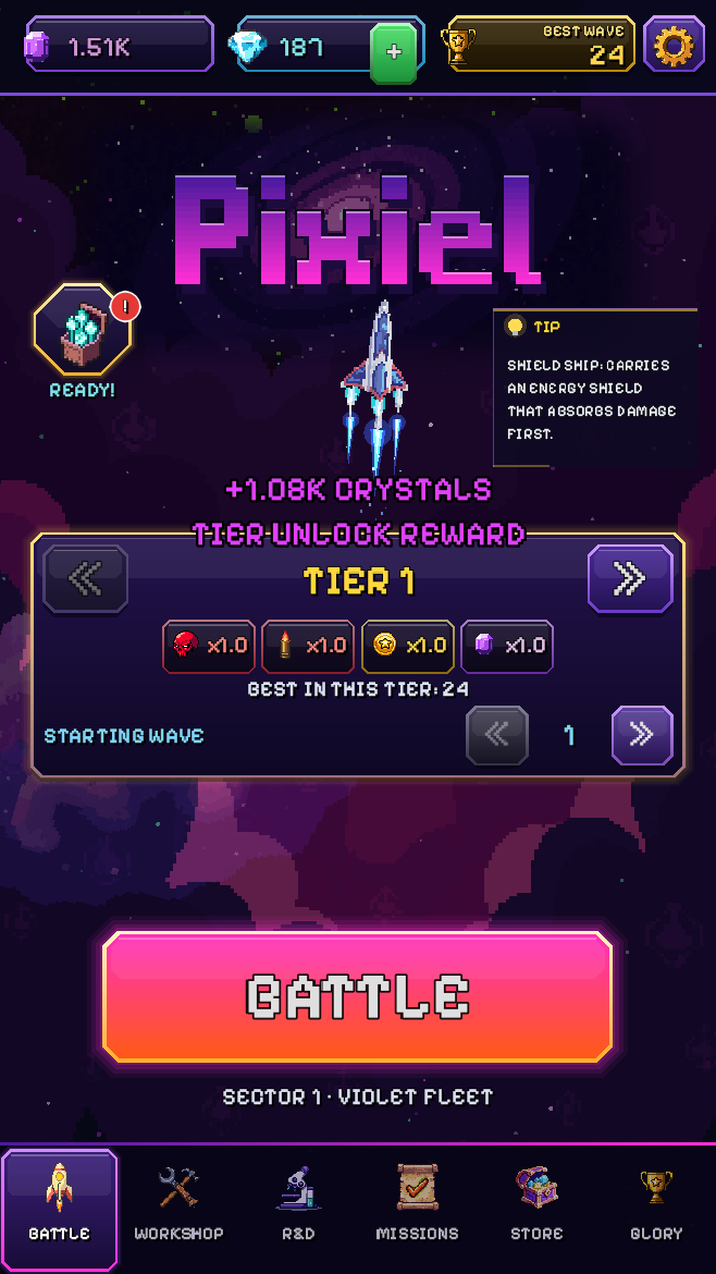 Main menu